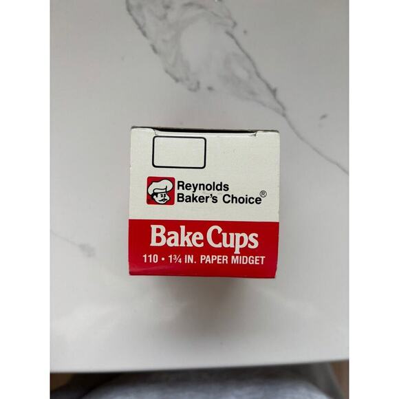 Bakers Choice Paper Midget Pink Paper 110 Bake Cups 1 3/4 IN Vintage 85% Full - Picture 3 of 6